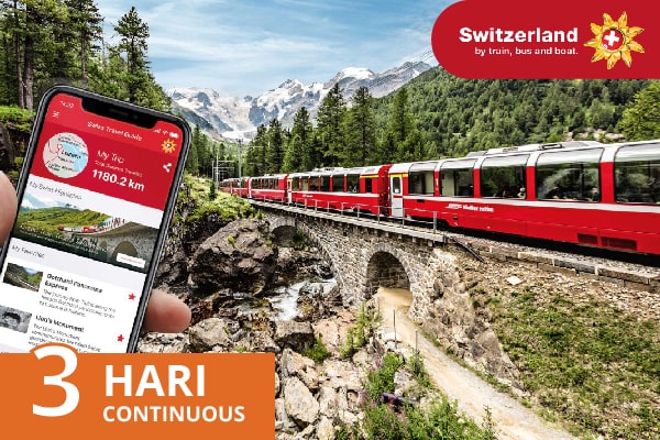 Swiss Travel Pass Consecutive 3 Hari