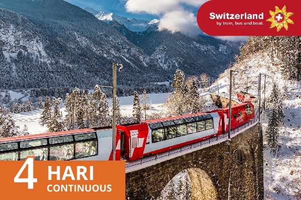 Swiss Travel Pass Consecutive 4 Hari