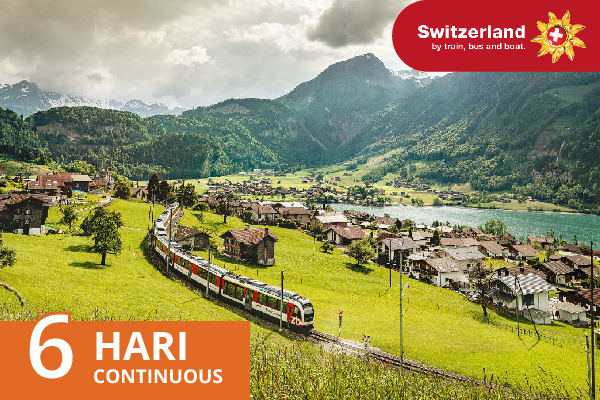 Swiss Travel Pass Consecutive 6 Hari
