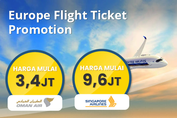Tiket Pesawat Eropa